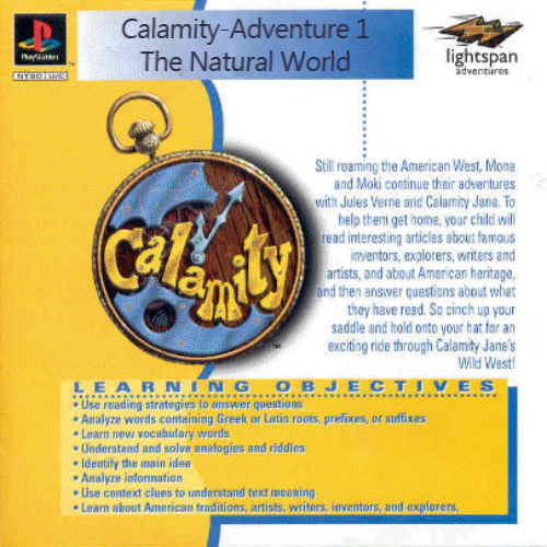 Calamity 1 - The Natural World (USA) Cover